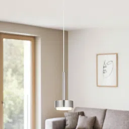 eglo 89071 Copo GX53 LED Pendant – Satin Nickel & White Glass Ceiling Lamp (7 W) Pendants Ceiling Lamp image 3