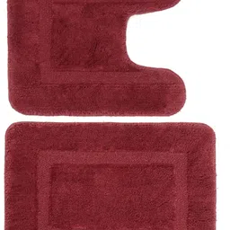 saral home Cotton Bathroom Mat image 1