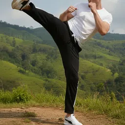 indiclub Men Self Design Black, White Track Pants image 4