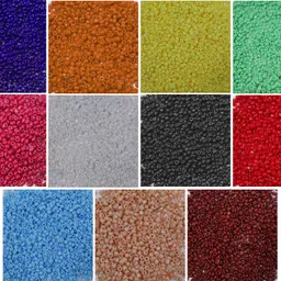 store_of_arts (pp creations) Pack of 11 Mini Glass beads (20gm each packet)-picture-22