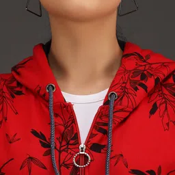 ewools Women Floral Print Casual Jacket image 4