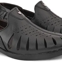 souragya Men Perforations Round Toe Mojaris Shoes for festive occasion Loafers For Men image 4