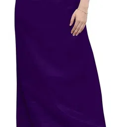 ABNF Satin Petticoat Saree Satin silk Underskirt Purple Colour For Woman Pure Satin Petticoat-picture-21