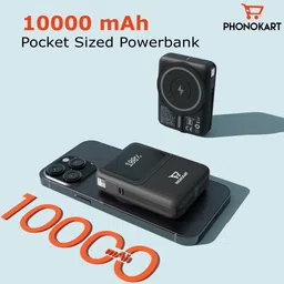 phonokart 10000 mAh 22.5 W Wired & Wireless With MagSafe Slim Pocket Size Power Bank image 2