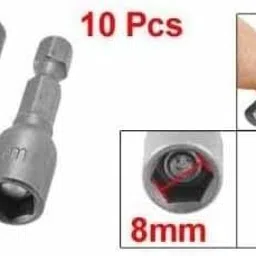 reioent QUALITY Magnetic Power 8mm 5/16 Socket Adapter Drill Bit Nut Driver Set 1/4 inch Socket Set image 3