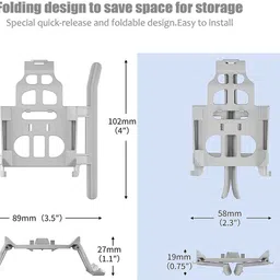 tmg Mavic Air 2S Landing Gear Extended Foldable Legs Kit for Air 2S/Mavic Air 2 Electronic Components Electronic Hobby Kit image 3