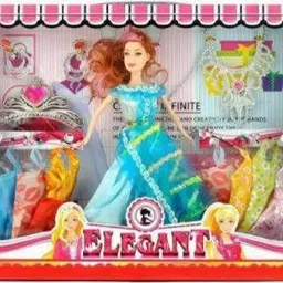 ananya toys Elegant doll with dresses (Multicolor) (Multicolor)-picture-19