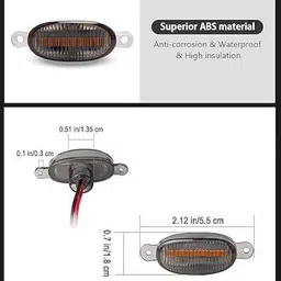 carzex Universal 4 X 4 Daytime Runing Light Led Car Grill Stylesh Car/Truck/SUV Yellow Car Fancy Lights image 3