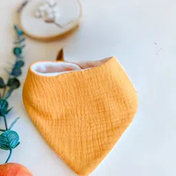 minku creations Double Layer Crinkled Muslin Bibs ,Breathable Baby Bibs for Teething & Feeding 6 image 3