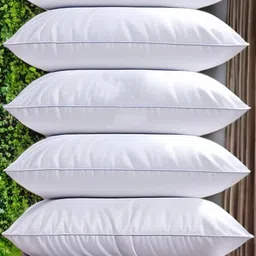 liponos LUXURY Polyester Fibre Solid Sleeping Pillow Pack of 6 image 5