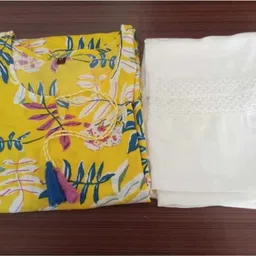 kapilkurtis Women Viscose Rayon Kurta Pant Set image 4