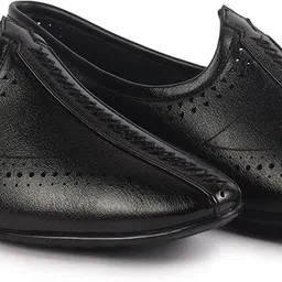 fausto Breathable Slip On Ethnic Juttis for Wedding|Party Slip On Evening Shoes Mojaris For Men image 2