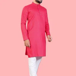 ethnicbliss Men Cotton Blend Kurta Pyjama Set image 2