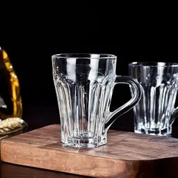 homoryx Pack of 6 Glass SMALL TEA CUP DELI 150ML image 3