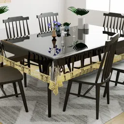 shavin PVC 6 Seater Solid Table Cover-picture-24