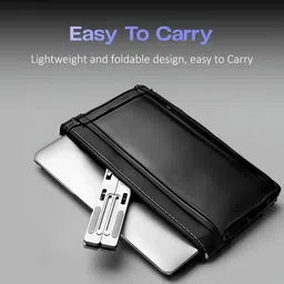 Vishanrahul 6-Angle Aluminum Laptop Stand 6-Angles Adjustable Laptop Aluminium Desk Stand Laptop Stand with Adjustable Height Compatible with Universal Laptops image 5