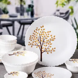 cello Pack of 20 Opalware Glass Dinner Set of 20pcs Dinner Set-picture-41