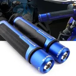 auto trends Barracuda Handle Grip with Metal End Handlebar Handle Bar Grip For Universal For Bike, KTM, Bajaj, Yamaha, JAWA, TVS, Honda, Suzuki, Kawasaki, Royal Enfield Universal For Bike, Pulsar NS 200, Dio, FZ, Pulsar RS 200-picture-25
