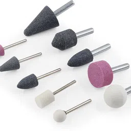 uptodateprouducts 10 PCS Abrasive Drill Bits Grinding Stone Set, 1/4" & 1/8" Shank Small Grinding Grinding Stone, Stone Grinding Bits for Polishing, Deburring, Carving, Engraving-picture-28