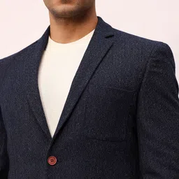 mr bowerbird Men Self Design Single Breasted Casual Blazer image 2