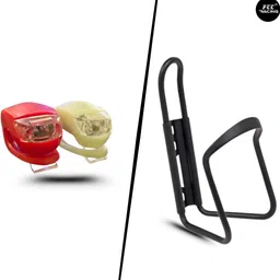 fcc racing Aluminium Bottle Cage & Handle Button Light Blinker Combo Waterproof Light & Bicycle Bottle Holder image 5