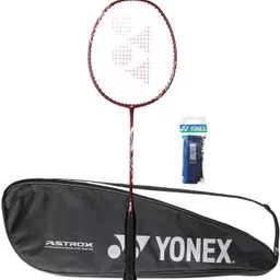 yonex Combo of 2, 1 Astrox Lite 45i Badminton Racket, 1 Towel Grip Red Strung Badminton Racquet-picture-10