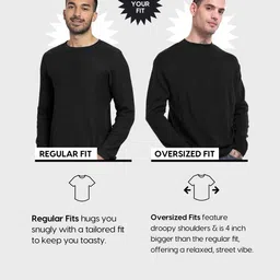 bewakoof Men Solid Round Neck Brown Sweater image 3