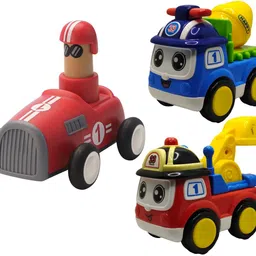 vaniha Unbreakable Four-Wheel Drive Friction Powered Diecast Toy Set-K24-picture-28