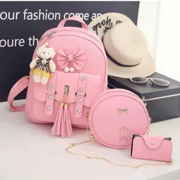 ashcrafzee Small 14 L Backpack Fashion Sling Bag Wallet Combo for Girls-picture-24