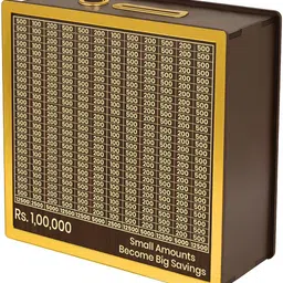 nizomi Money Saving Box For Adults & Kids | 1 Lakh Savings Challenge Wooden Piggy Bank Coin Bank-picture-23