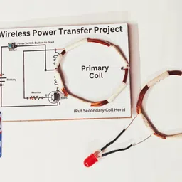 Electromagnetic Induction Wireless Transmission Project Working Model Class 12 Educational Electronic Hobby Kit-image-4