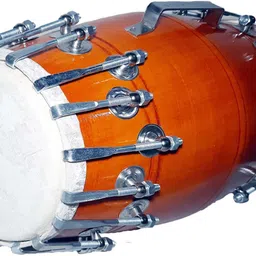 gt manufacturers Dholak Orange Shiny polish 36 nut Bold And Carry Bag Nut & Bolts Dholak image 2
