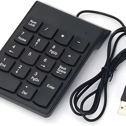 NEXZIA USB 2.0 Wired Numeric Keypad Slim Mini Number Pad Digital Keyboard 18 Key Numpad Wired Number Pad-picture-13
