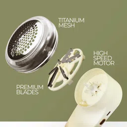 mayson Electric Lint Remover with Free 180 Sheet Lint Roller (White) Lint Roller image 5