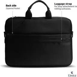 elmira Men & Women Black Messenger Bag image 4