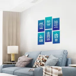 decoozy Study & Success Poster for Home Office Café Gym Bedroom | Student Motivation & Workout Art 12 x 18 Inch Pack of 6 Paper Print image 3