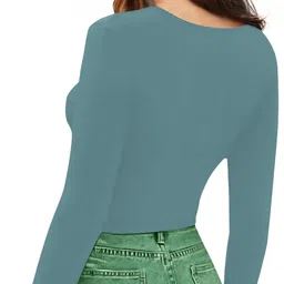 navyankaa Pack of 2 Casual Regular Sleeves Solid Women White Top image 3