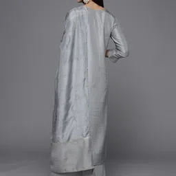 libas Women Silk Blend Kurta Palazzo Set image 3