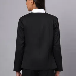 brinns Women Solid Single Breasted Formal Blazer image 2