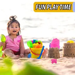 joy baby toys Castle Building Sand Game Plastic Beach Toy Set for Kids Summer Fun image 2