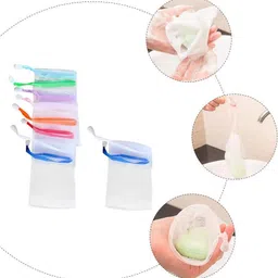 jikadara Double Layer Mesh Soap Foam Making Bag-picture-14