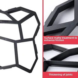 golkipar DIY Walk Maker Concrete Molds Plastic Paving Moulds Path Maker Mold Yard Cart Garden Cart image 3