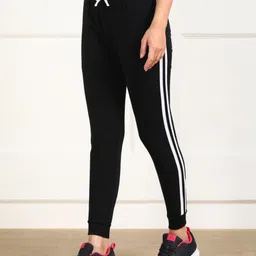 metronaut Solid Women Black Track Pants-picture-45
