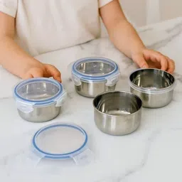 william Stainless Steel Fridge Container - 200 ml image 5