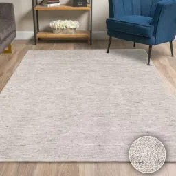 Marble Wool & Viscose Abstract 6' x 4' Hand Woven Carpet By Kaleen India-picture-22