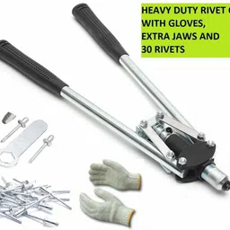 18 inch rivet gun with rivets and gloves Medium Duty Fast Hitting Rivet Gun-image-2