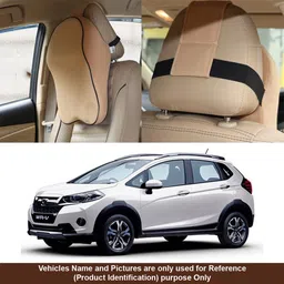 oshotto Beige Fabric Car Pillow Cushion for Honda-picture-10