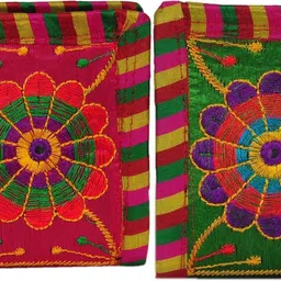 sunesh creation Casual, Party Green, Orange Clutch-picture-35