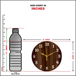 yamizen Analog 43 cm X 68 cm Wall Clock image 5