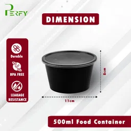 perfy Plastic Utility Container - 500 ml image 4